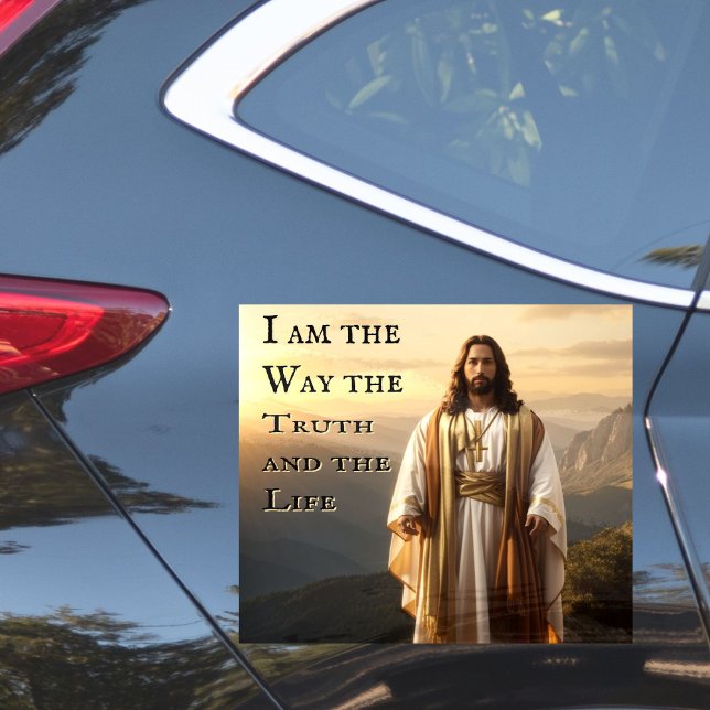 Sticker Jésus Christ Je suis la voie La vérité La vie (Créateur téléchargé)
