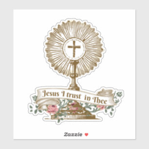 Sticker Jésus fait confiance à la Miséricorde Divine Chali