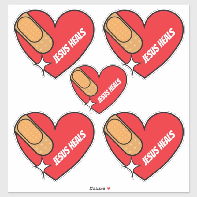 Sticker Jésus guérit (Feuille)
