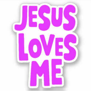 Sticker Jésus m'aime