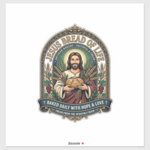 Sticker Jésus Pain De Vie Jésus Pain Vie Boulangerie Chris