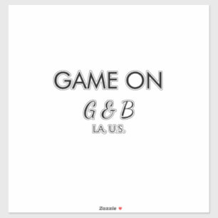 Sticker Jeu ajouter nom du couple mariage lieu ville g