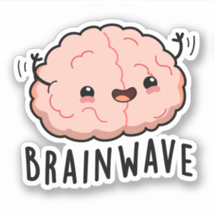 Sticker Jeu d'anatomie amusant de la vague cérébrale