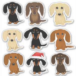 Sticker Jeu d'autocollants de nuances de couleurs Doxie