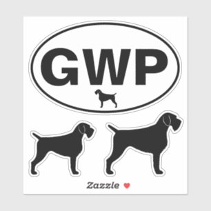 Sticker Jeu d'autocollants en vinyle À poils durs GWP alle