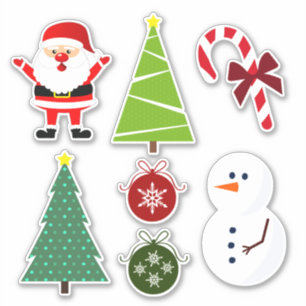 Sticker Jeu de 7 Noël