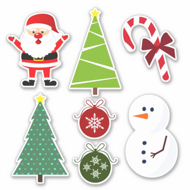 Sticker Jeu de 7 Noël (Devant)