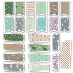 Sticker Jeu De Bande Et D'Artisanat De Noël