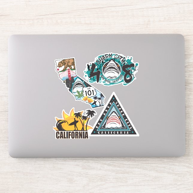 Sticker Jeu de coques de Californie (Ordinateur)