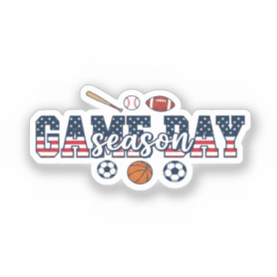 Sticker Jeu de sport multi-patriotique Saison de jour de m