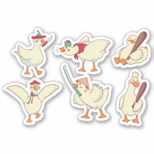 STICKER JEU D'ÉTIQUETTES DE GOOSE MORTES