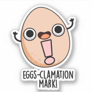 Sticker Jeu d'Oeufs Mark Funny Egg Pun