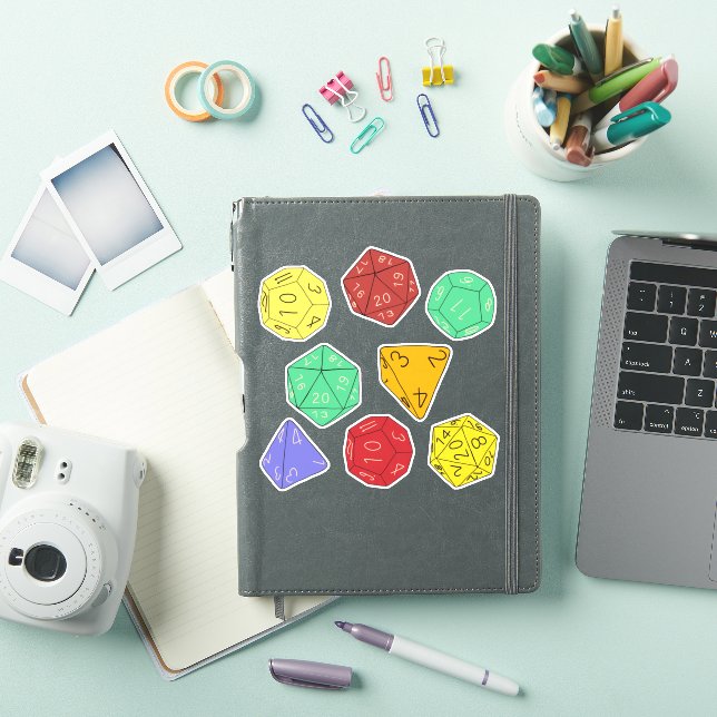 Sticker Jeu RPG Dice, Commission, Jeux d'Imaginaire Sticke (Couverture iPad)