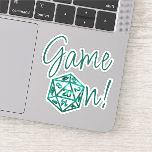 Sticker Jeu RPG en cours   Émeraude Fantasy Tabletop Retro
