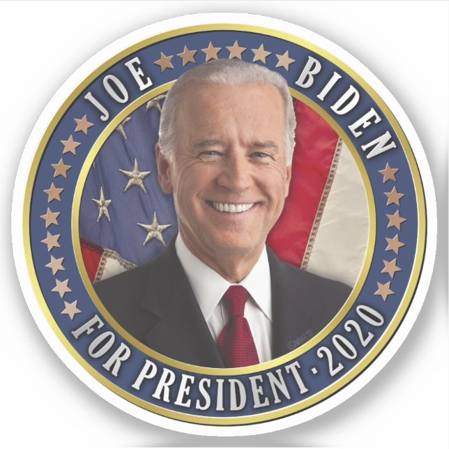 Sticker Joe Biden pour le président démocrate 2020 Photo (Devant)