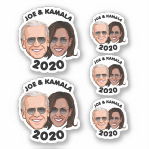 Sticker JOE ET KAMALA 2020 - Caricature Aviators