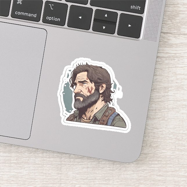 Sticker Joel Miller Badass (Détail)