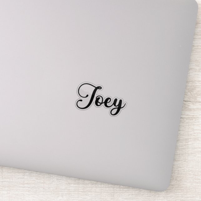 Sticker Joey Name - Calligraphie manuscrite (Détail)