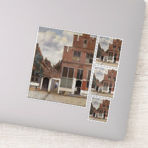Sticker Johannes Vermeer, Vue Des Maisons À Delft
