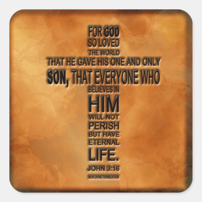 Sticker John 3:16 (Devant)