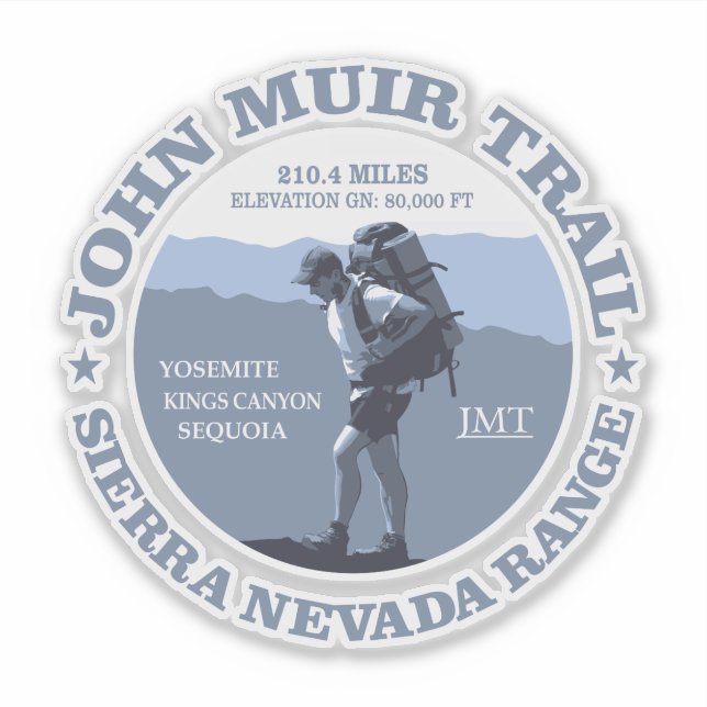 Sticker John Muir Trail (BG) (Devant)