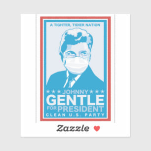 Sticker Johnny Gentle président - Infinite Jest