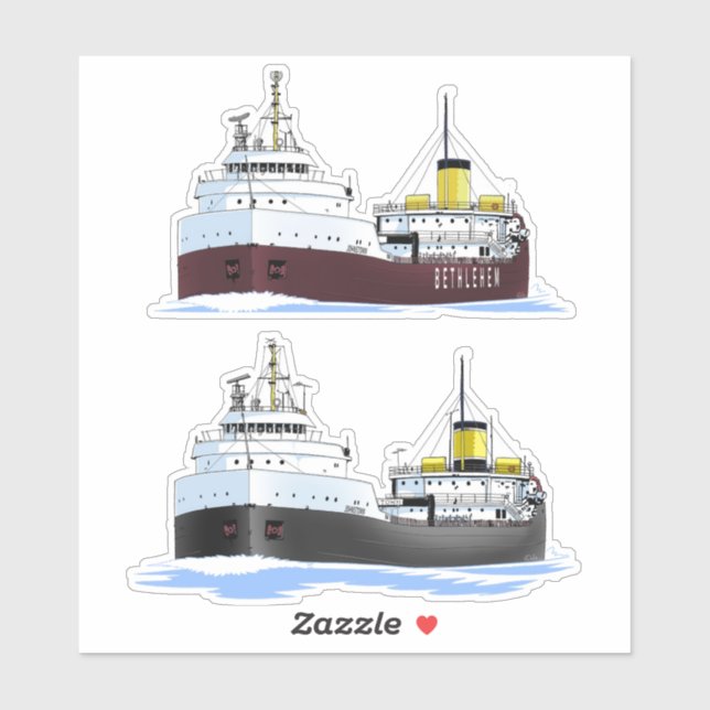 Sticker Johnstown, cargo des Grands Lacs (Feuille)