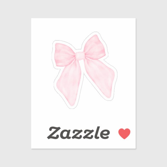 Sticker Joli cou rose (Feuille)