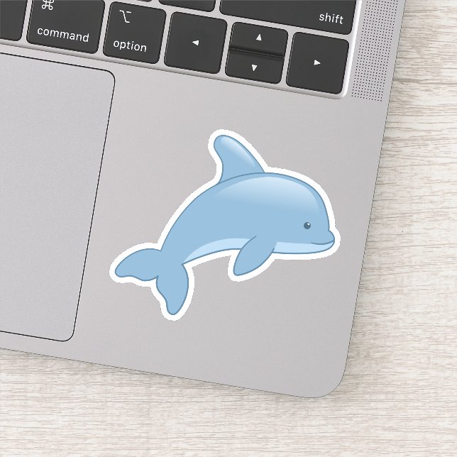 Sticker Joli dauphin de saut en caricature (Détail)
