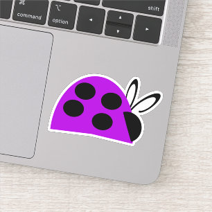 Sticker Joli Ladybug violet