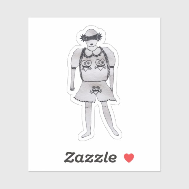 Sticker Joli look sexy s'il vous plaît (Feuille)