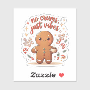 Sticker Joli Noël au pain d'épice sans miettes juste des v