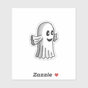 Sticker Joli petit fantôme d'Halloween
