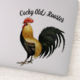 Sticker Joli Rooster Fière
