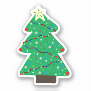 Sticker Joli sapin de Noël