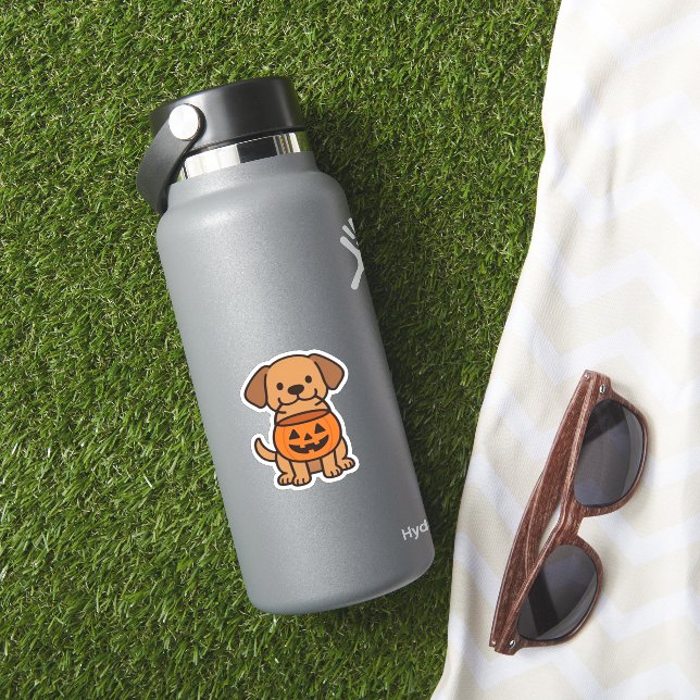 Sticker Joli T-shirt classique avec un chien en caricature (HydroFlask Insitu)