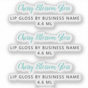 Sticker Joli Turquoise Script Clean Lip Gloss Maquillage