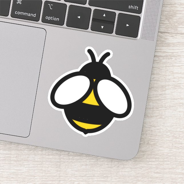 Sticker Jolie abeille au miel, bourdon (Détail)