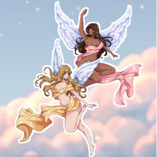 Sticker Jolie Angels