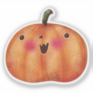 Sticker Jolie décoration Halloween Citrouille Éffrayant