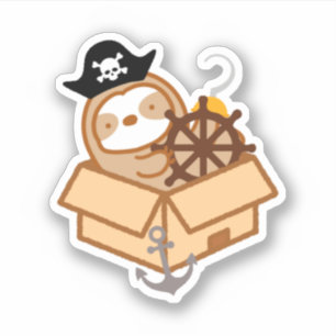 Sticker Jolie fente de pirate