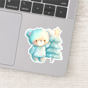 Sticker Jolie Ours et Noël
