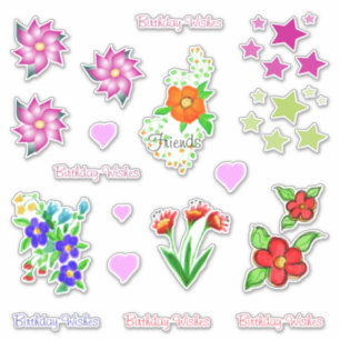 Sticker Jolies décorations florales