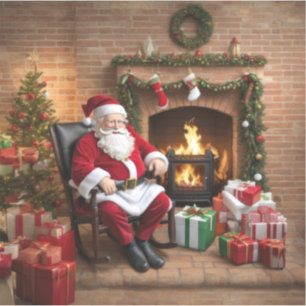 Sticker Jolly Old Santa Claus