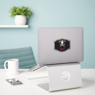 Sticker Jolly roger personnalisé (Cutlass)