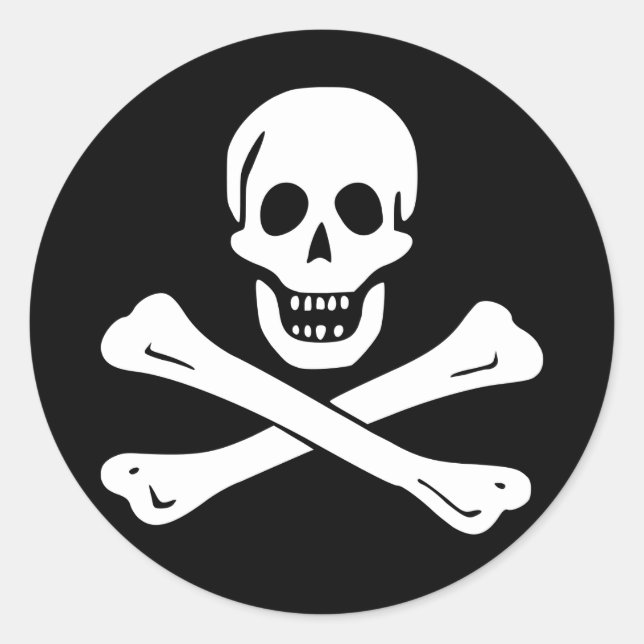 Sticker jolly roger Pirate Flag (Devant)