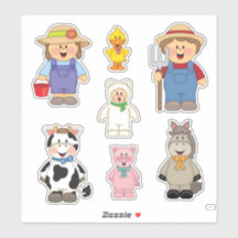 JollyKins Barnyard Buddies (Ensemble de 7)