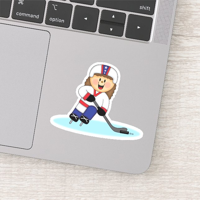 Sticker JollyKins Hockey Girl (Détail)
