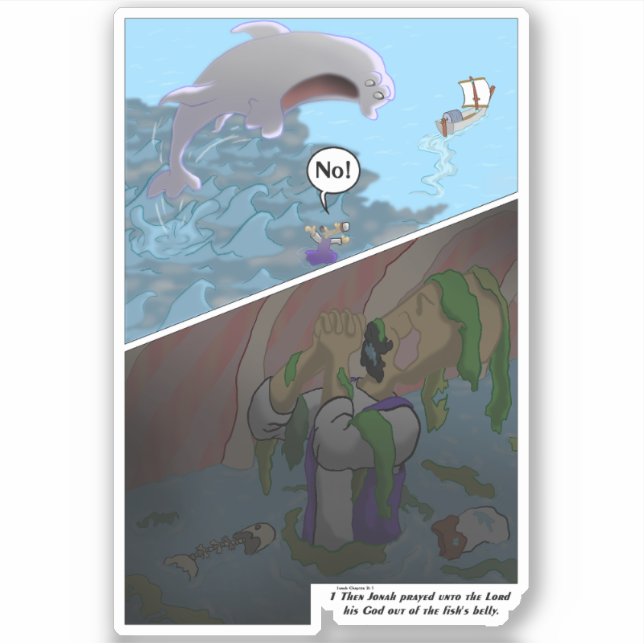 Sticker Jonah a prié (Devant)