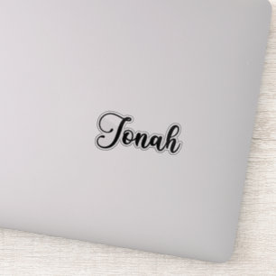 Sticker Jonah Nom - Calligraphie manuscrite